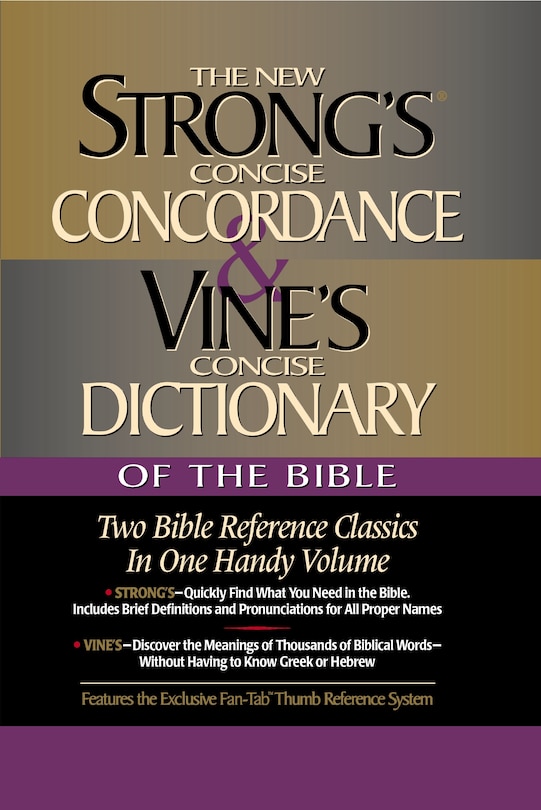 Front cover_Strong's Concise Concordance and Vine's Concise Dictionary of the Bible