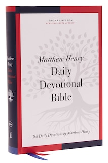 Front cover_Nkjv, Matthew Henry Daily Devotional Bible, Hardcover, Red Letter, Comfort Print