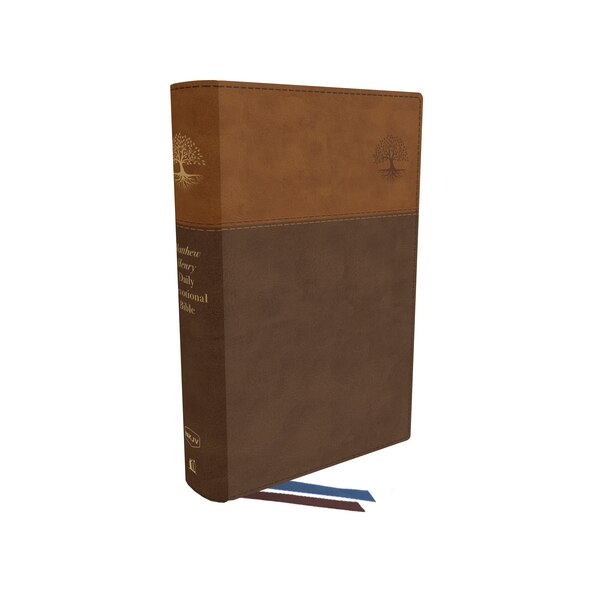 Couverture_Nkjv, Matthew Henry Daily Devotional Bible, Leathersoft, Brown, Red Letter, Thumb Indexed, Comfort Print