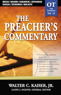 Front cover_The Preacher's Commentary - Vol. 23: Micah / Nahum / Habakkuk / Zephaniah / Haggai / Zechariah / Malachi