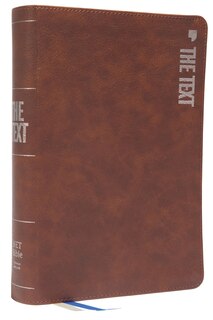 Couverture_The TEXT Bible: Uncover the message between God, humanity, and you (NET, Brown Leathersoft, Comfort Print)