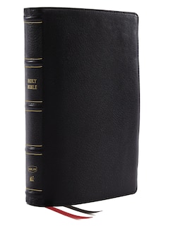Front cover_Nkjv, Deluxe Thinline Reference Bible, Genuine Leather, Black, Red Letter, Comfort Print