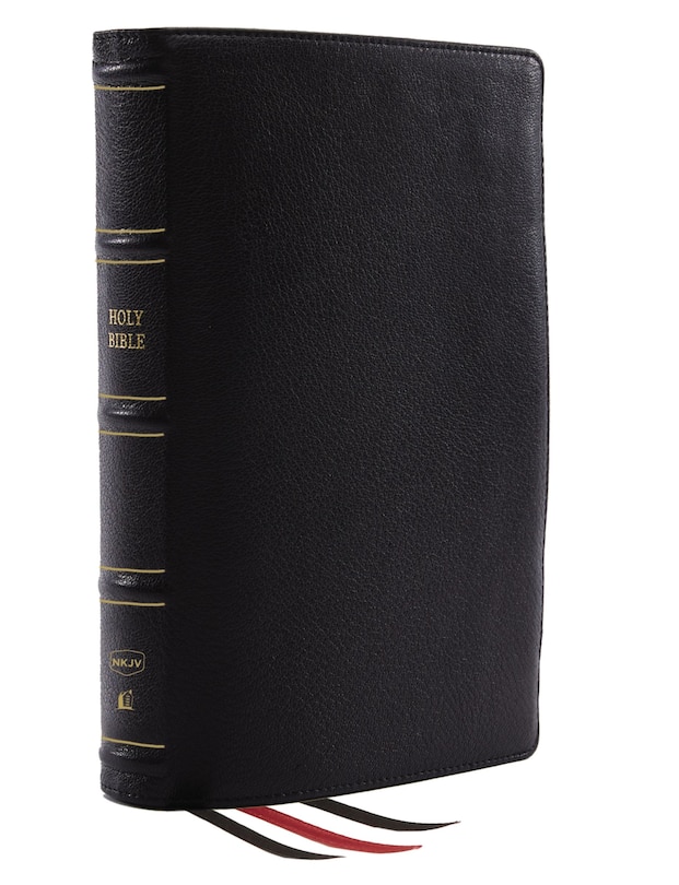 Front cover_Nkjv, Reference Bible, Classic Verse-by-verse, Center-column, Genuine Leather, Black, Red Letter, Comfort Print