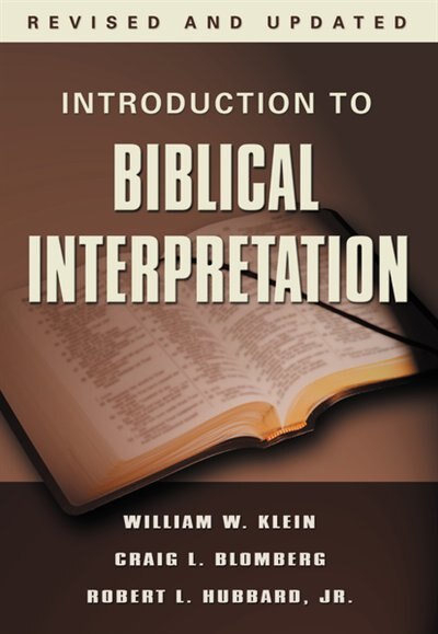 Couverture_Introduction To Biblical Interpretation