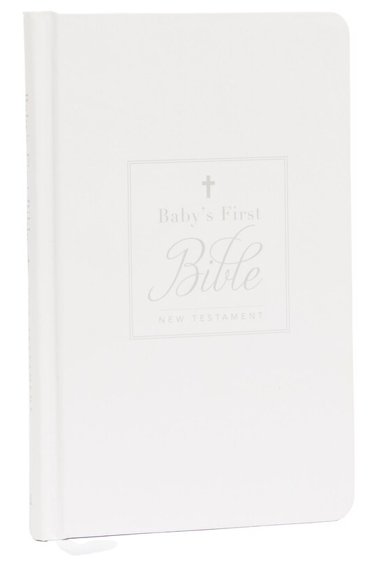 Front cover_Kjv, Baby's First New Testament, Hardcover, White, Red Letter, Comfort Print