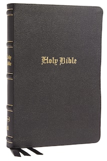 Front cover_KJV Holy Bible: Large Print Thinline, Black Genuine Leather, Red Letter, Comfort Print: King James Version