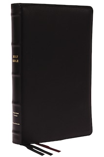 Front cover_KJV Holy Bible: Large Print Thinline, Black Goatskin Leather, Premier collection, Red Letter, Comfort Print: King James Version