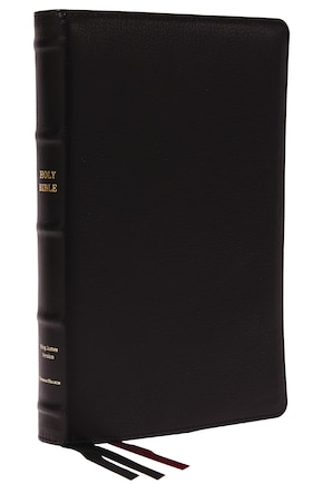 KJV Holy Bible: Large Print Thinline, Black Goatskin Leather, Premier collection, Red Letter, Comfort Print: King James Version: Holy Bible, King James Version