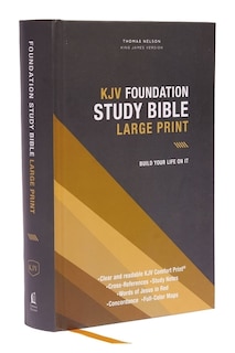 Couverture_Kjv, Foundation Study Bible, Large Print, Hardcover, Red Letter, Comfort Print