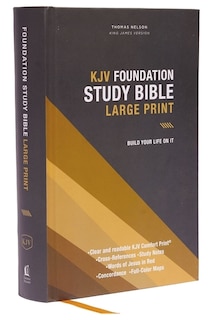 Couverture_Kjv, Foundation Study Bible, Large Print, Hardcover, Red Letter, Thumb Indexed, Comfort Print