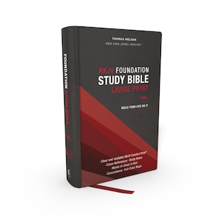 Couverture_Nkjv, Foundation Study Bible, Large Print, Hardcover, Red Letter, Comfort Print