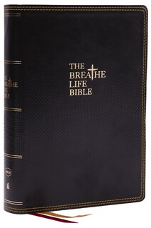 Couverture_The Breathe Life Holy Bible: Faith in Action (NKJV, Black Leathersoft, Thumb Indexed, Red Letter, Comfort Print)