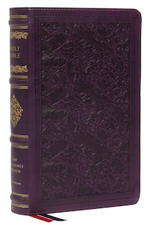 Front cover_Nkjv, Personal Size Reference Bible, Sovereign Collection, Leathersoft, Purple, Red Letter, Thumb Indexed, Comfort Print