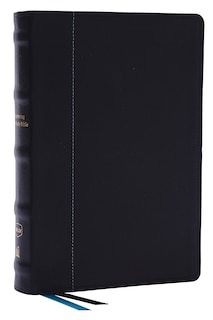 Front cover_Encountering God Study Bible: Insights from Blackaby Ministries on Living Our Faith (NKJV, Black Genuine Leather, Red Letter, Comfort Print)