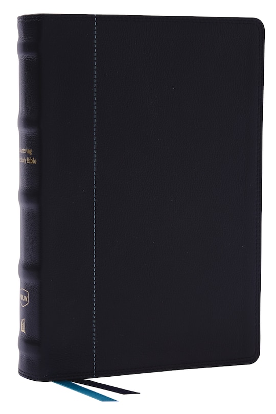Front cover_Encountering God Study Bible: Insights from Blackaby Ministries on Living Our Faith (NKJV, Black Genuine Leather, Red Letter, Comfort Print)