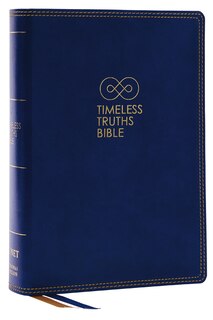 Couverture_Timeless Truths Bible: One faith. Handed down. For all the saints. (NET, Blue Leathersoft, Comfort Print)
