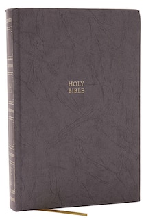 Couverture_KJV Holy Bible: Paragraph-style Large Print Thinline with 43,000 Cross References, Gray Hardcover, Red Letter, Comfort Print: King James Version