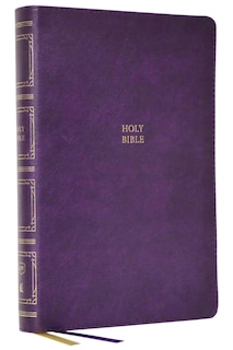 Front cover_KJV Holy Bible: Paragraph-style Large Print Thinline with 43,000 Cross References, Purple Leathersoft, Red Letter, Comfort Print: King James Version