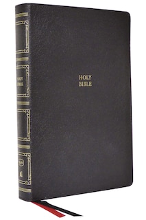 Front cover_KJV Holy Bible: Paragraph-style Large Print Thinline with 43,000 Cross References, Black Genuine Leather, Red Letter, Comfort Print (Thumb Indexed): King James Version