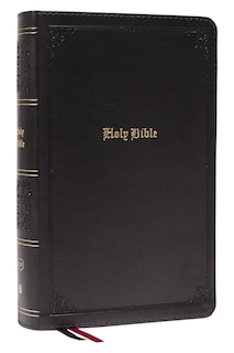 Front cover_KJV Holy Bible: Large Print Single-Column with 43,000 End-of-Verse Cross References, Black Leathersoft, Personal Size, Red Letter, Comfort Print (Thumb Indexed): King James Version