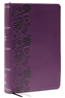 Front cover_KJV Holy Bible: Large Print Single-Column with 43,000 End-of-Verse Cross References, Purple Leathersoft, Personal Size, Red Letter, (Thumb Indexed): King James Version