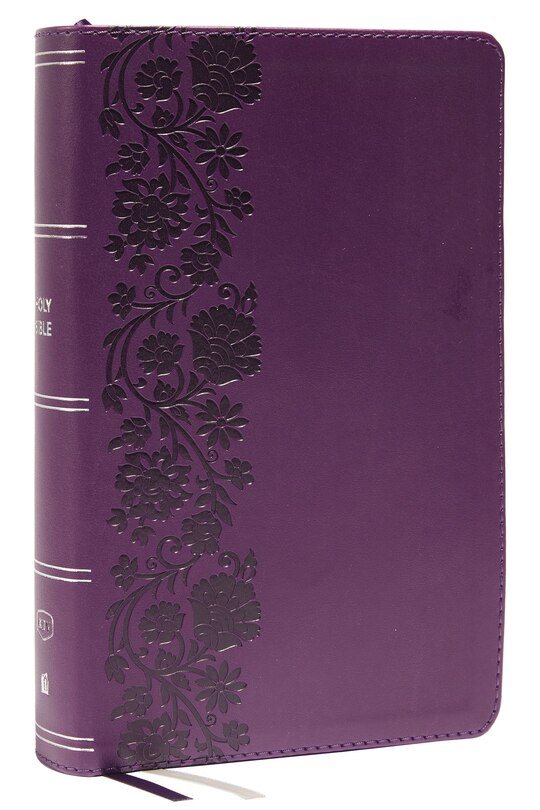 Front cover_KJV Holy Bible: Large Print Single-Column with 43,000 End-of-Verse Cross References, Purple Leathersoft, Personal Size, Red Letter, (Thumb Indexed): King James Version