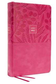 Front cover_KJV Holy Bible: Large Print Single-Column with 43,000 End-of-Verse Cross References, Pink Leathersoft, Personal Size, Red Letter, Comfort Print: King James Version