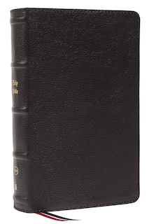 Front cover_KJV Holy Bible: Large Print Single-Column with 43,000 End-of-Verse Cross References, Black Genuine Leather, Personal Size, Red Letter, Comfort Print: King James Version