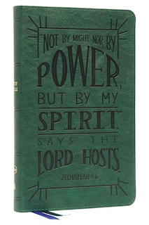 Front cover_Nkjv, Thinline Youth Edition Bible, Verse Art Cover Collection, Leathersoft, Green, Red Letter, Comfort Print