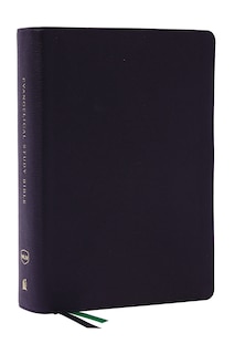 Front cover_Evangelical Study Bible: Christ-centered. Faith-building. Mission-focused. (NKJV, Black Genuine Leather, Red Letter, Large Comfort Print)
