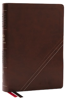 Couverture_Nkjv, Word Study Reference Bible, Leathersoft, Brown, Red Letter, Comfort Print