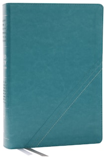 Front cover_Nkjv, Word Study Reference Bible, Leathersoft, Turquoise, Red Letter, Comfort Print