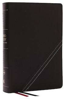 Front cover_Nkjv, Word Study Reference Bible, Bonded Leather, Black, Red Letter, Comfort Print