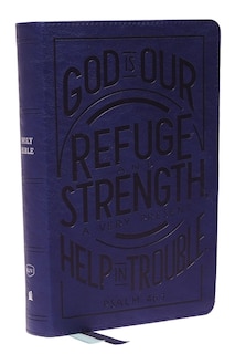 Front cover_KJV Holy Bible: Personal Size with Cross References, Blue Leathersoft, Red Letter, Comfort Print: King James Version (Verse Art Cover Collection)