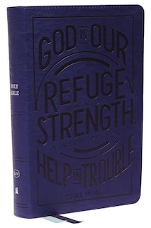 Couverture_KJV Holy Bible: Personal Size with Cross References, Blue Leathersoft, Red Letter, Comfort Print (Thumb Indexed): King James Version (Verse Art Cover Collection)