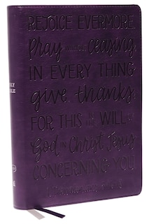 Front cover_KJV Holy Bible: Large Print with 53,000 Cross References, Purple Leathersoft, Red Letter, Comfort Print: King James Version (Verse Art Cover Collection)