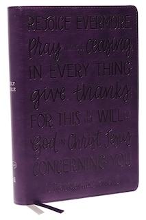 Front cover_KJV Holy Bible: Large Print with 53,000 Cross References, Purple Leathersoft, Red Letter, Comfort Print (Thumb Indexed): King James Version (Verse Art Cover Collection)