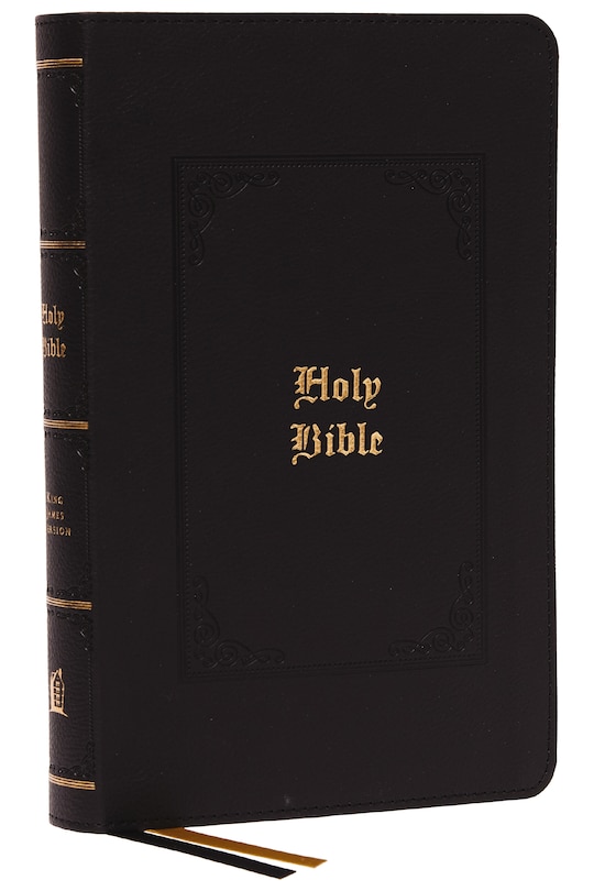 Front cover_KJV, Personal Size Large Print Reference Bible, Vintage Series, Black Leathersoft, Red Letter, Comfort Print