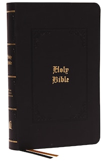 Front cover_KJV, Personal Size Large Print Reference Bible, Vintage Series, Black Leathersoft, Red Letter, Thumb Indexed, Comfort Print