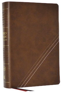 Front cover_Kjv, Word Study Reference Bible, Leathersoft, Brown, Red Letter, Comfort Print
