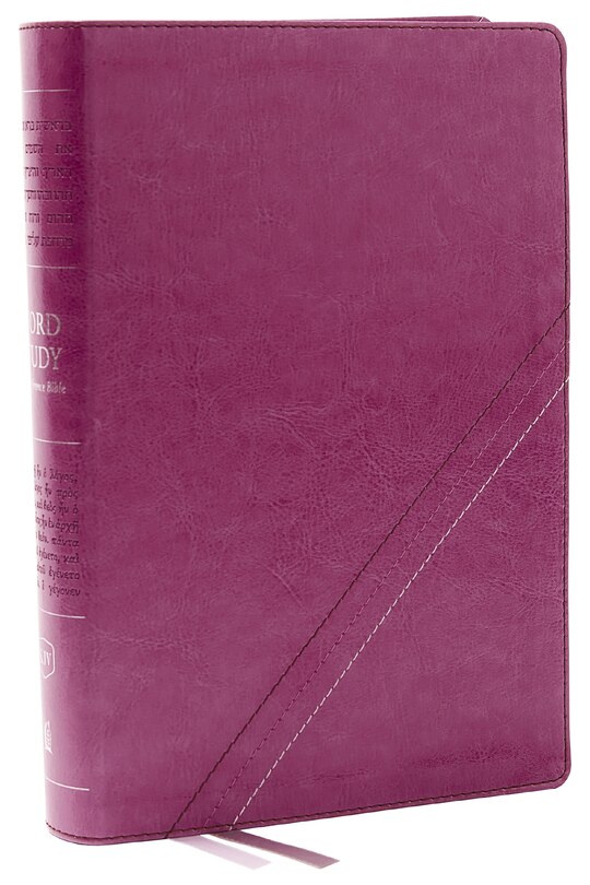 Couverture_Kjv, Word Study Reference Bible, Leathersoft, Pink, Red Letter, Comfort Print