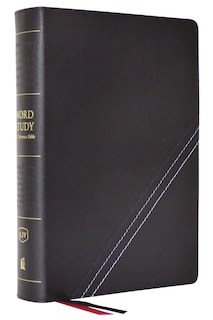 Couverture_Kjv, Word Study Reference Bible, Bonded Leather, Black, Red Letter, Comfort Print