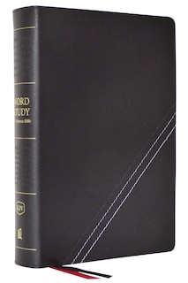 Couverture_Kjv, Word Study Reference Bible, Bonded Leather, Black, Red Letter, Thumb Indexed, Comfort Print