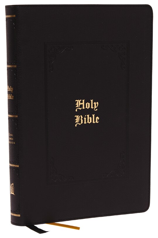 Front cover_KJV Holy Bible: Large Print with 53,000 Center-Column Cross References, Black Leathersoft, Red Letter, Comfort Print: King James Version