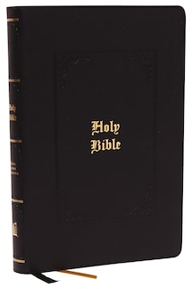 Couverture_KJV Holy Bible: Large Print with 53,000 Center-Column Cross References, Black Leathersoft, Red Letter, Comfort Print (Thumb Indexed): King James Version