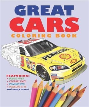 Front cover_Great Cars Coloring Book