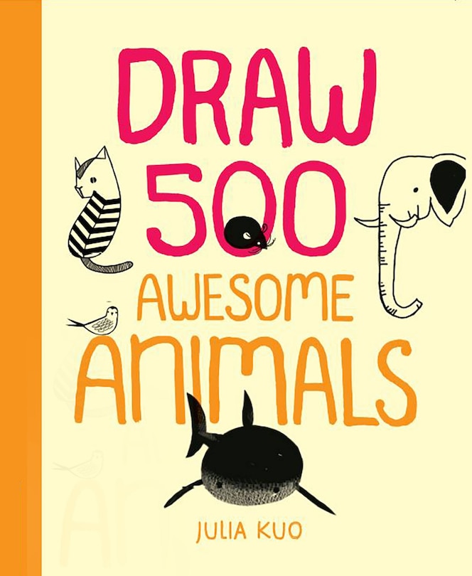 Front cover_Draw 500 Awesome Animals