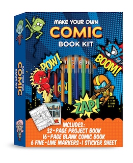 Make Your Own Comic Book Kit: A Step-by-step Guide For Learning To Draw Comic Book Characters And Making Your Own Comic Book