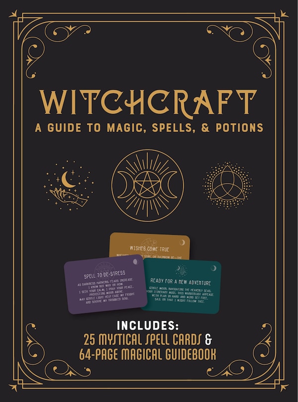 Witchcraft Kit: A Guide to Magic, Spells, and Potions - Includes: 25 Mystical Spell Cards and 64-page Magical Guidebook