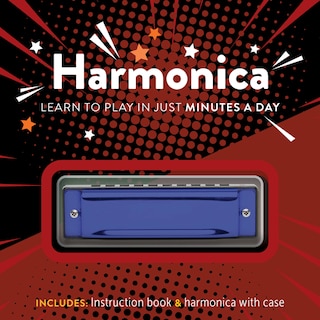 HARMONICA: Learn to Play in Just Minutes a Day - Includes: Instruction book and harmonica with case